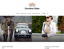 Tablet Screenshot of countessclaire.com